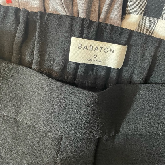 Aritzia Babaton Cropped Wide Leg Black Pant - Picture 2 of 7